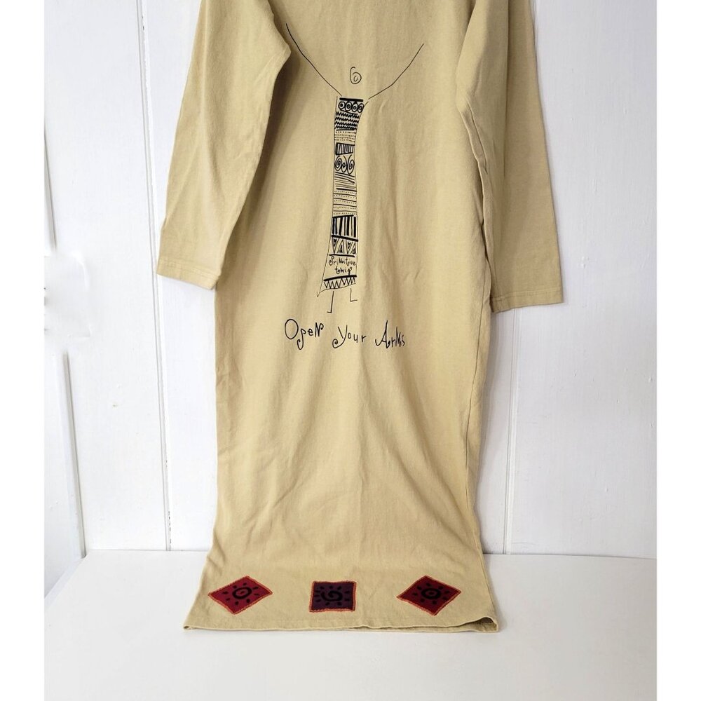 Primitive Twig Art To Wear  "Open Your Arms" Long-Sleeve Dress S/M - Picture 5 of 9